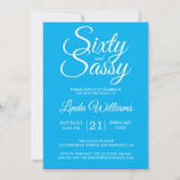 Soixante et Sassy 60e fête d'anniversaire Bright B