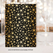 Invitation Soixante Et Sassy Élégante Black Gold fête d'anniv