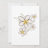 Invitation Soixante et sassy moderne violet or Jasmine Floral (Dos)