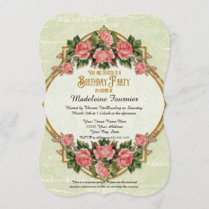 Invitation soixante-quinzième Roses de cru de parties