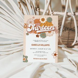 Invitation Soixante Super Retro 13e anniversaire