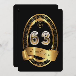 Invitation soixante-troisième, homme de femme de fête