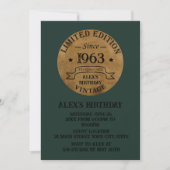Invitation Soixante vintage 60e anniversaire (Devant)
