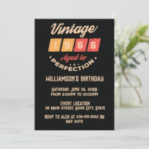 Soixantième anniversaire personnalisé vintage 60 a