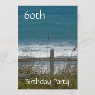 Invitation soixantième Célébration-Océan/femelle