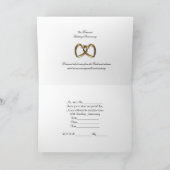 Invitation soixantième satin de blanc d'invitation de fête (Intérieur)