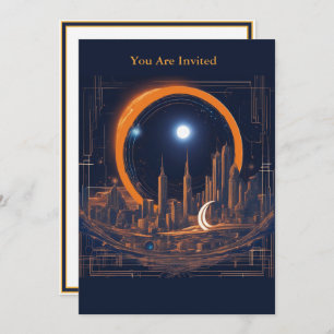 Invitation Solaire Eclipse Visualisation de la partie entière
