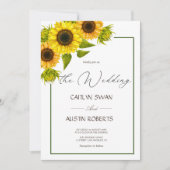 Invitation solaire simple et moderne (Devant)