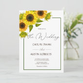 Invitation solaire simple et moderne (Debout devant)