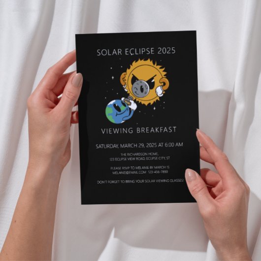 Invitation Solar Eclipse 2025 Photobomb Viewing Party