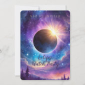 Invitation Solar Eclipse & Celestial Stars Cosmic Sky Custom (Devant)