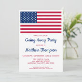 Invitation Soldat de la partie moderne USA Drapeau militaire (Debout devant)