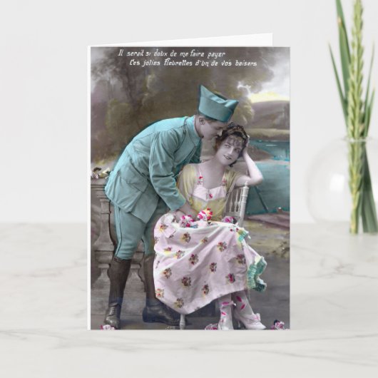 Invitation Soldat et amoureux (Devant)