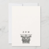 Invitation Soldat grec antique empire (Dos)