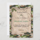 Invitation Soldats de l'armée Anniversaire militaire (Devant)