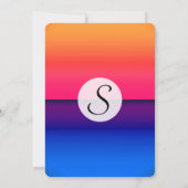 Invitation Soleil Abstrait de Neon (Dos)