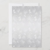 Invitation Soleil Argent Couteaux de pierres violettes Rubans (Dos)