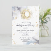 Invitation Soleil céleste, Lune, Étoiles (Debout devant)