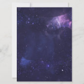 Invitation Soleil céleste, Lune, Étoiles Aquarelle Purge (Dos)