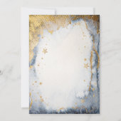 Invitation Soleil céleste, Lune, Etoiles Baby shower aquarell (Dos)