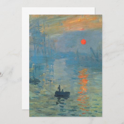 Invitation Soleil de l'impression Claude Monet (Devant / Derrière)