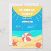 Invitation Soleil d'été (Devant)