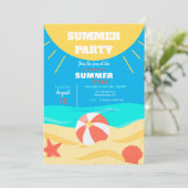 Invitation Soleil d'été (Debout devant)