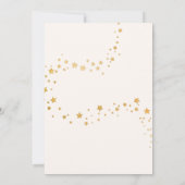 Invitation Soleil et étoiles Golden Magical Quatrième anniver (Dos)