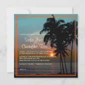 INVITATION SOLEIL HAÏEN/PLAGE/LUAU/INVITATIONS (Dos)