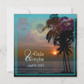 INVITATION SOLEIL HAÏEN/PLAGE/LUAU/INVITATIONS (Devant)