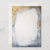 Invitation Soleil, Lune, Etoiles Aquarelle Or Quinceanera (Dos)