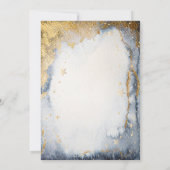 Invitation Soleil, Lune, Etoiles Aquarelle RSVP (Dos)