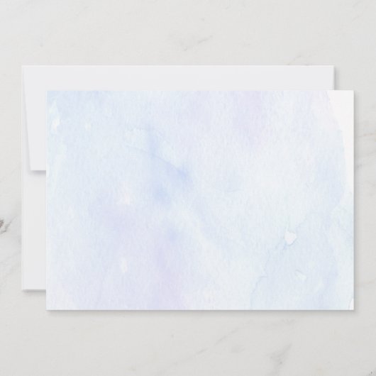 Invitation Soleil Nuages Bleu Garçon Deuxième anniversaire (Dos)