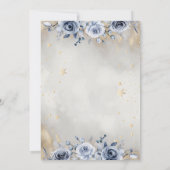 Invitation Soleil Or Céleste, Lune Étoiles Roses RSVP (Dos)