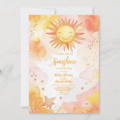 Invitation Soleil Sexe Neutre Boho Sun (Devant)