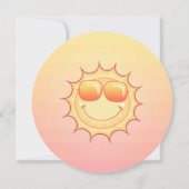 Invitation Soleil souriant (Dos)