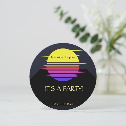 Invitation Soleil Sud-Ouest simple (Debout devant)