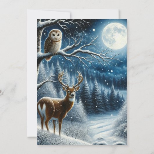 Invitation Solstice d'hiver Célébration de Yule (Dos)