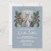 Invitation Solstice d'hiver Déesse Nature Boho Holly (Devant)
