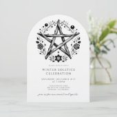 Invitation Solstice d'hiver rustique (Debout devant)