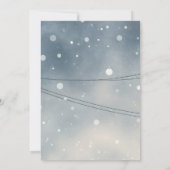 Invitation Solstice d'Hiver Village Enneigé Charmant Fête Int (Dos)