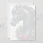 Invitation Solstice hiver Holly Yule Horse Pagan Holiday (Dos)