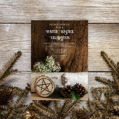 Invitation Solstice hivernale des cônes de pin sylvestre de B