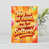 Invitation Solteros adelante (Debout devant)