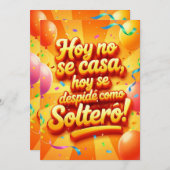 Invitation Solteros adelante (Devant / Derrière)