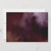 Invitation Sombre + Moody Rustique Floral Mariage (Dos)