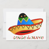 Invitation Sombrero Cinco de Mayo (Devant)