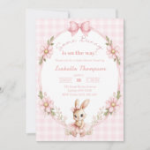 Invitation Some Bunny Cute Baby Shower (Devant)