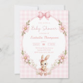 Invitation Some Bunny Cute Baby Shower (Devant)