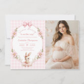 Invitation Some Bunny Cute Baby Shower Photo (Devant)